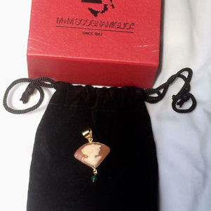 Coral Cameo - 14k Gold